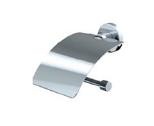Toilet roll holder with cover, chrome 